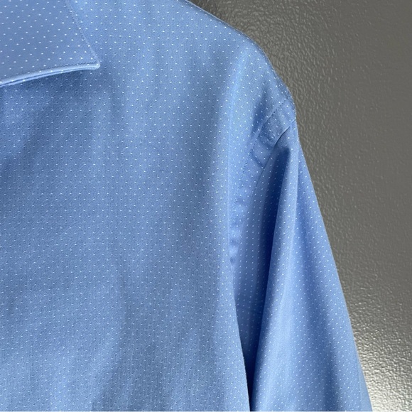 Modena Mens Button Up Light Blue Dress Shirt - Picture 5 of 5